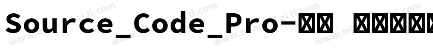 Source_Code_Pro-雅黑 混合体转换器字体转换